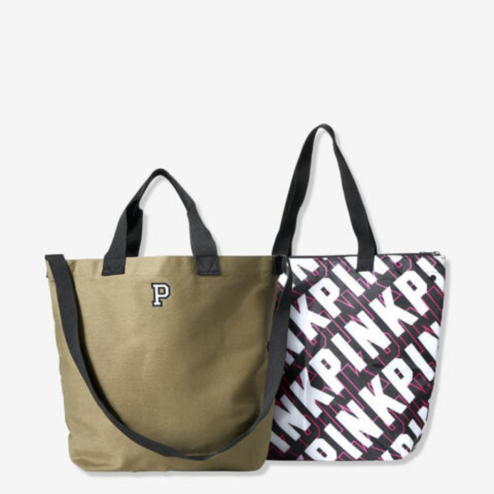 PINK Canvas Insulated 2 in 1 Tote